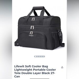 LifeWit - Black double layer cooler tote